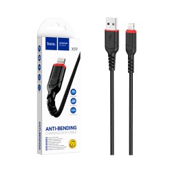Hoco Charging Cable X59 Victory 3A Lightninig Black Hoco Charging Cable X59 Victory 3A Lightninig Black